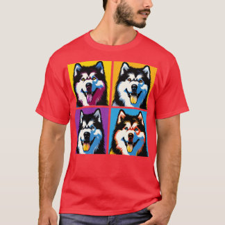 Alaskan Malamute Art Dog Lovers T-Shirt