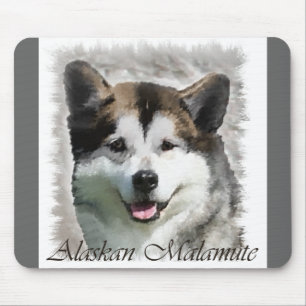 Alaskan Malamute Art Gifts Mouse Mat