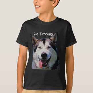 Alaskan Malamute Boys T-Shirt "No Drooling"