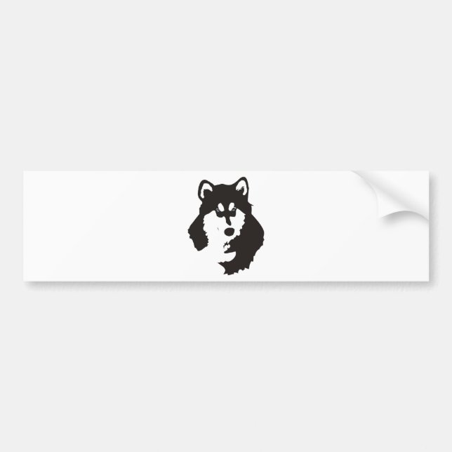 Alaskan Malamute Bumper Sticker (Front)