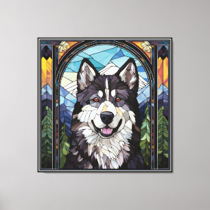 Alaskan Malamute Canvas Art