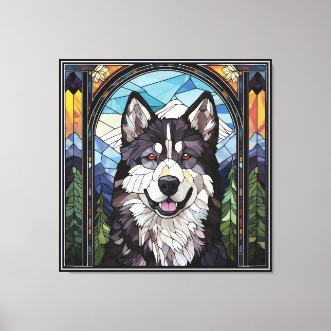 Alaskan Malamute Canvas Art (Front)