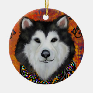Alaskan Malamute                   Ceramic Tree Decoration