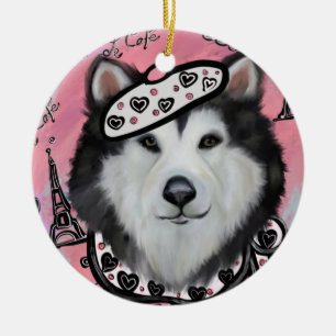 Alaskan Malamute                       Ceramic Tree Decoration