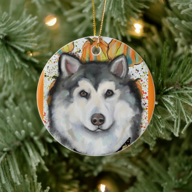 Alaskan Malamute                       Ceramic Tree Decoration (Tree)