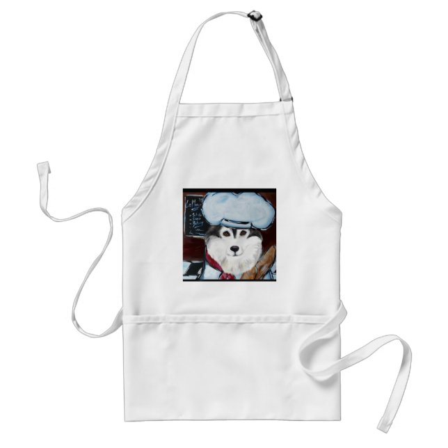 Alaskan Malamute Chef Standard Apron (Front)