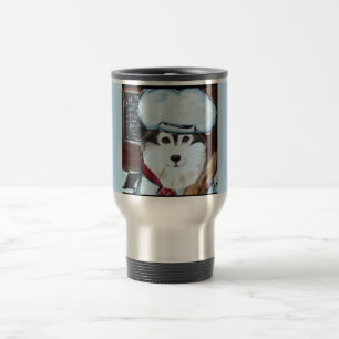 Alaskan Malamute Chef Travel Mug