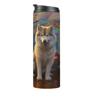 Alaskan Malamute Christmas Cruise: Pawsome Holiday Thermal Tumbler