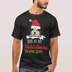 Alaskan Malamute Christmas Pyjamas for Family Dogs T-Shirt