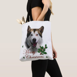 Alaskan Malamute Christmas  Tote Bag