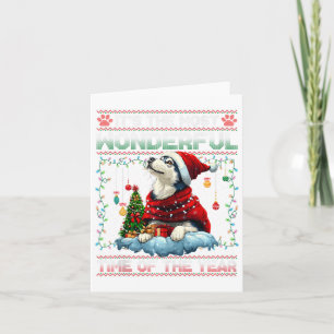Alaskan Malamute Christmas Tree Decorations Dog Lo Card