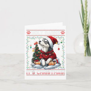 Alaskan Malamute Christmas Tree Decorations Dog Lo Card