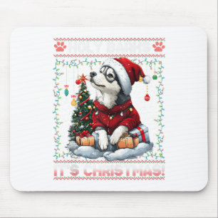 Alaskan Malamute Christmas Tree Decorations Dog Lo Mouse Mat