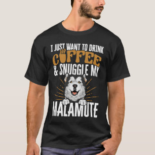 Alaskan Malamute Coffee T-Shirt