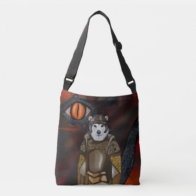 Alaskan Malamute  Crossbody Bag (Front)