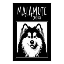 Alaskan Malamute Culture Edgy Pop Art Poster