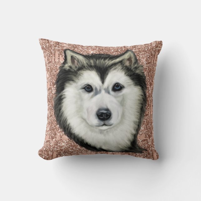 Alaskan Malamute Cushion (Front)