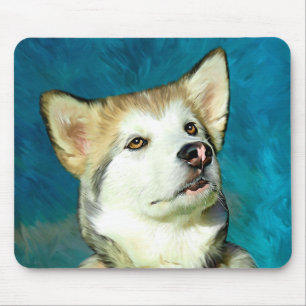 Alaskan Malamute Dog Art Mouse Mat