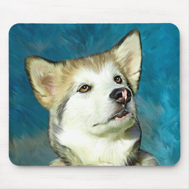 Alaskan Malamute Dog Art Mouse Mat (Front)