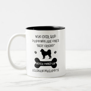 Alaskan Malamute Dog Best Friend Two-Tone Coffee Mug
