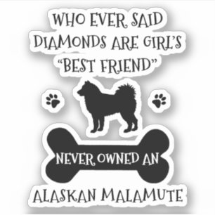 Alaskan Malamute Dog Best Friend Vinyl