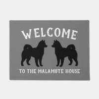 Alaskan Malamute Dog Silhouettes Custom