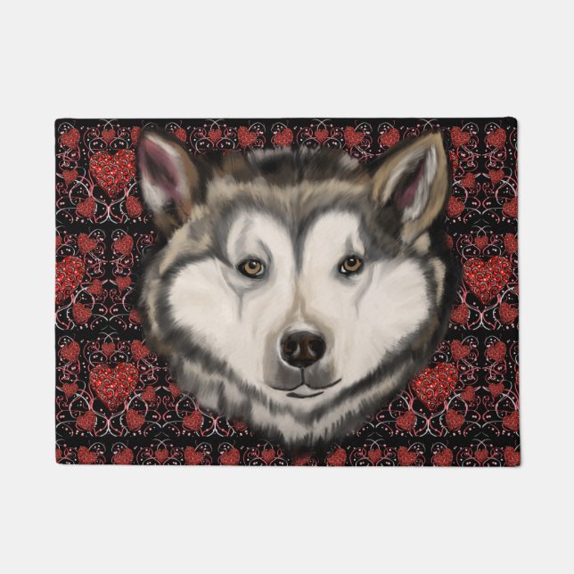 Alaskan Malamute      Doormat (Front)