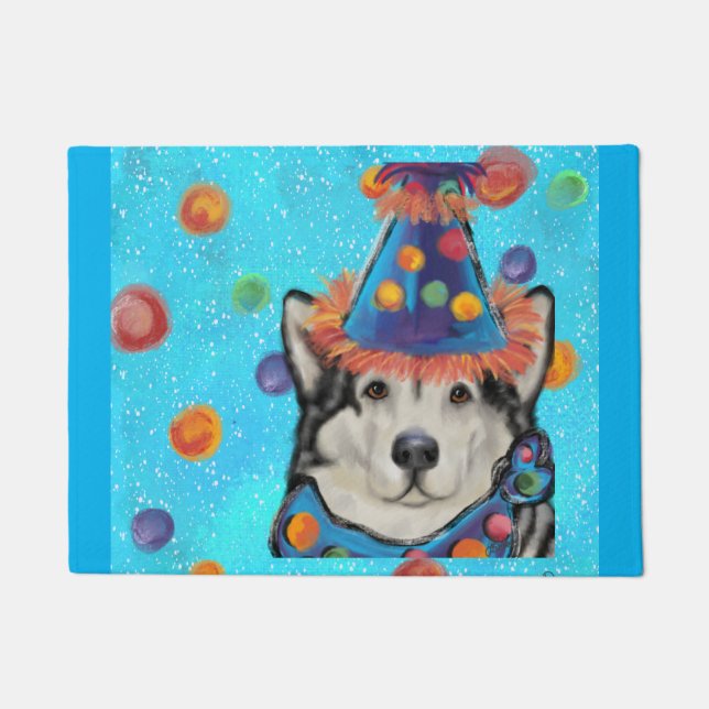 Alaskan Malamute        Doormat (Front)