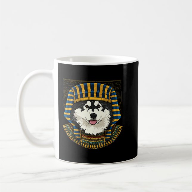 Alaskan Malamute Egyptian Pharaoh Historian Archae Coffee Mug (Left)