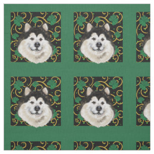 Alaskan Malamute Fabric