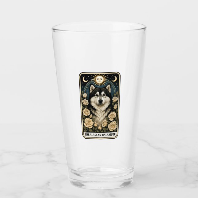 Alaskan Malamute Glass (Front)