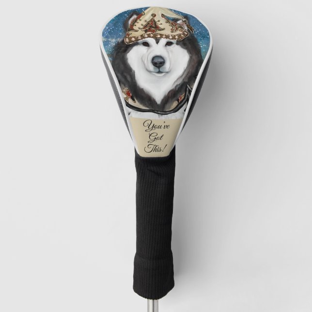 Alaskan Malamute                 Golf Head Cover (Front)