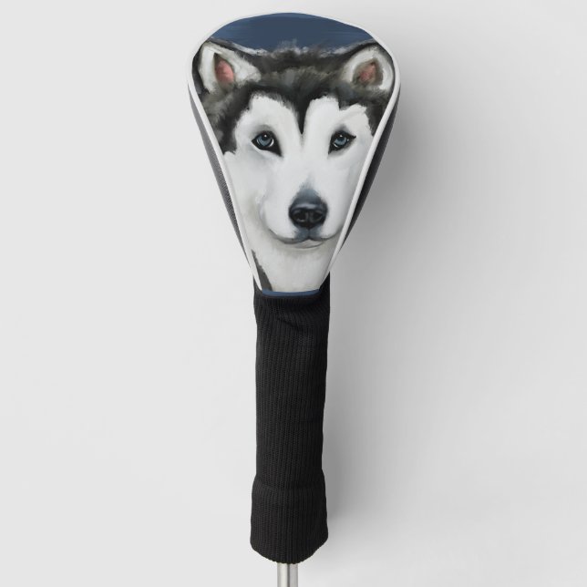 Alaskan Malamute        Golf Head Cover (Front)