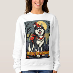 Alaskan Malamute Happy Howloween Sweatshirt