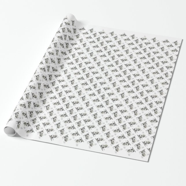 Alaskan Malamute History, All about Malamutes Wrapping Paper (Unrolled)