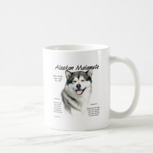Alaskan Malamute History Design Coffee Mug
