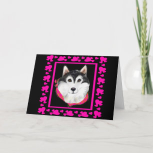 Alaskan Malamute Holiday Card