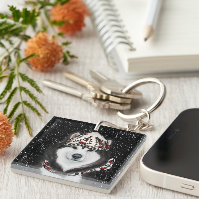 Alaskan Malamute                 Key Ring (Front Right)