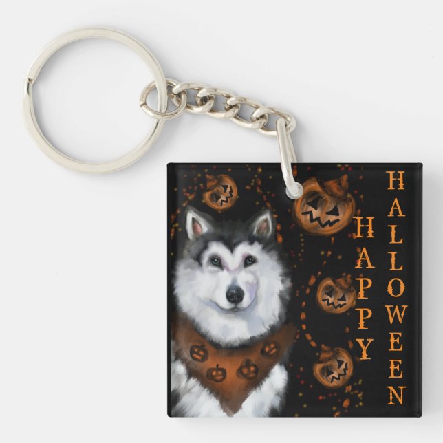 Alaskan Malamute                Key Ring (Front)