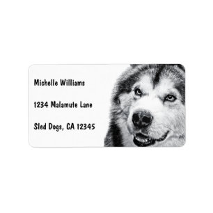 ALASKAN MALAMUTE LABEL