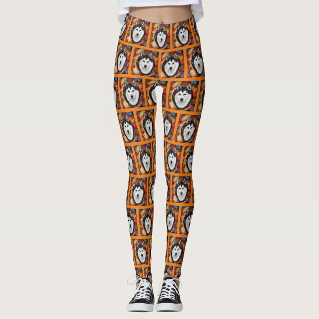 ALASKAN MALAMUTE LEGGINGS (Front)