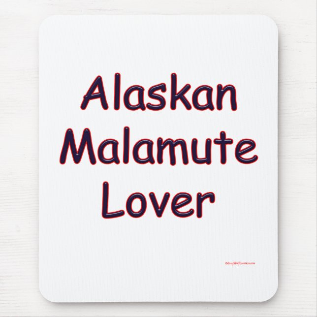Alaskan Malamute Lover Mouse Mat (Front)