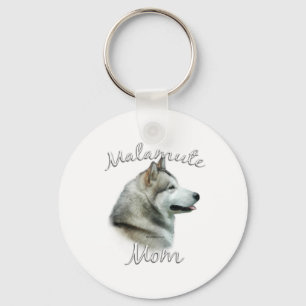 Alaskan Malamute Mum 2 Key Ring