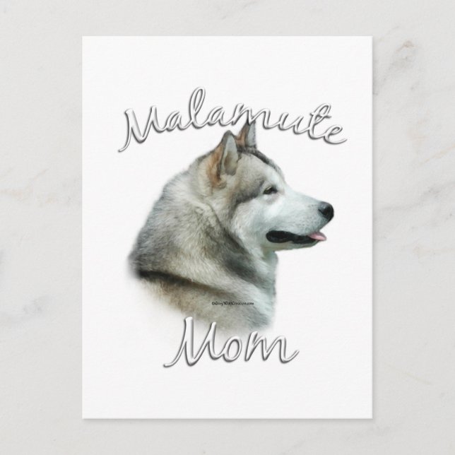 Alaskan Malamute Mum 2 Postcard (Front)