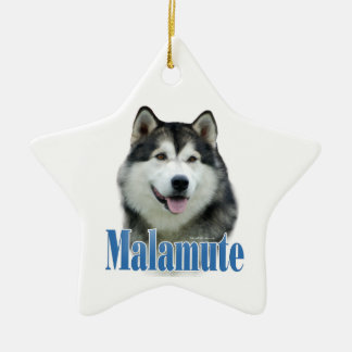 Alaskan Malamute Name Keychain Ceramic Tree Decoration