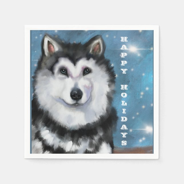 Alaskan Malamute                 Napkin (Front)