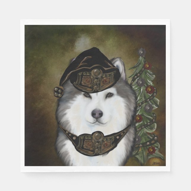 Alaskan Malamute  Napkin (Front)