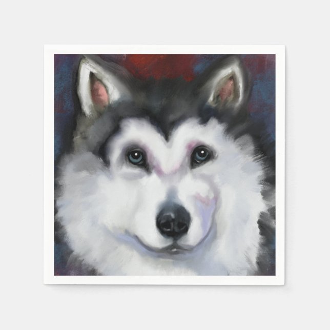 ALASKAN MALAMUTE   NAPKIN (Front)
