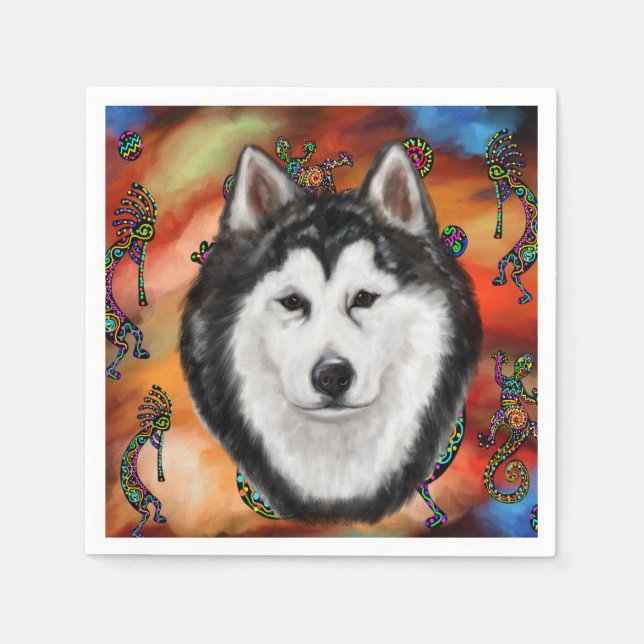 ALASKAN MALAMUTE NAPKIN (Front)