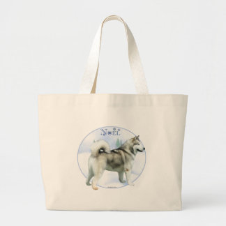 Alaskan Malamute Noel Large Tote Bag
